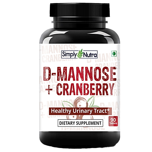 Buy Simply Nutra DMannose & Cranberry Dietary Supplement Tablets For Healthy Urinary Tract