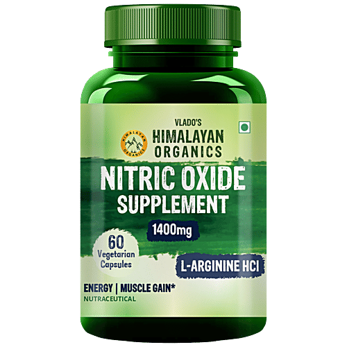 Vlado's Himalayan Organics Nitric Oxide Supplement 1400 mg Capsules, 60 pcs
