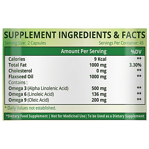 Buy Himalayan Organics Vega Omega 3 Dietary Supplement Capsules For Bone & Joint Online at