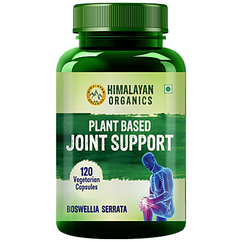 Himalayan Organics Plant Based Joint Support Capsules - Helps In Pain-Free Movement, 120 pcs  