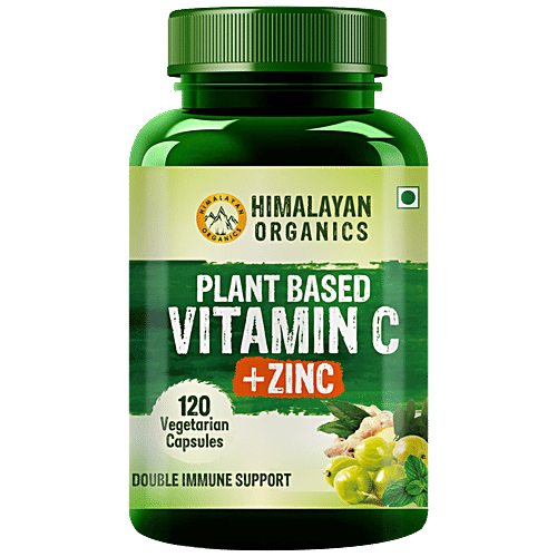 Buy Himalayan Organics Plant Based Vitamin C Capsules With Zinc