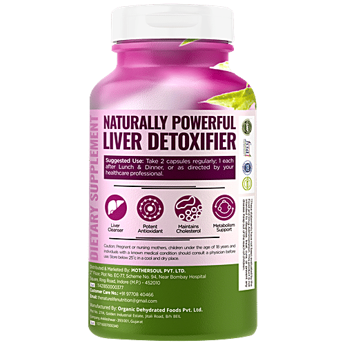 Nature Life Nutrition Milk Thistle Dietary Supplement Capsules - For Liver Health, 120 pcs