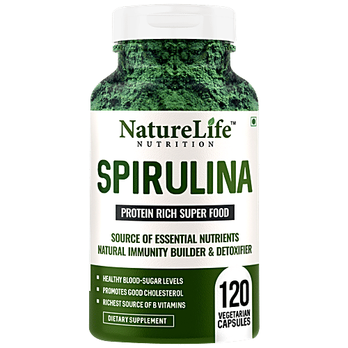 Buy Nature Life Nutrition Spirulina Super Food Dietary Supplement