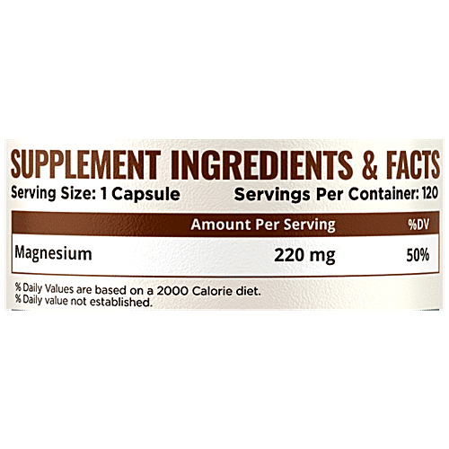 Buy Nature Life Nutrition Plant Based Magnesium Dietary Supplement