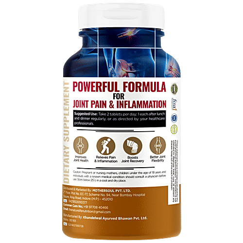 Nature Life Nutrition Glucosamine Chondroitin & MSM Tablets - For Bone & Joint Health, 120 pcs  