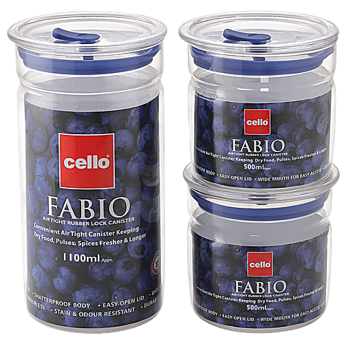 Buy Cello Plastic Storage Container Fabio , Blue Online at Best Price