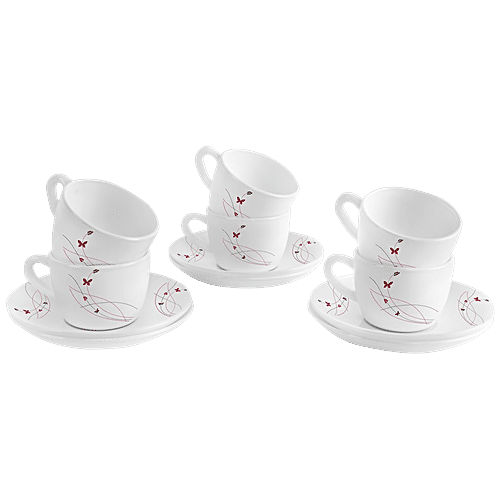 Buy Cello Queen Cup & Saucer Regular, Lush Fiesta Online at Best
