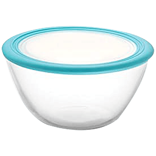 Buy Cello Toughened Glass Mixing Bowl With Premium Lid Ornella, Clear