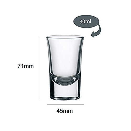 Cello Shot Glasses - Carino, 30 ml each (Set of 6) 