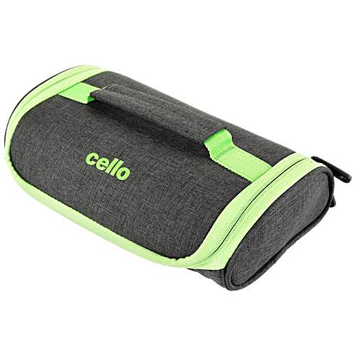 Cello Borosilicate Lunch Box With Carry Pouch - Square, Microwavable, Seal O' Fresh, 3 pcs  