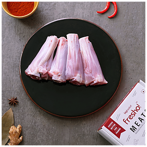 fresho! Mutton Lamb Shanks Fresh Fleshy Juicy Tender Pieces 12 To 16 pcs, 450 g