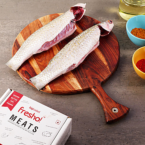fresho! Mullet Fish Steaks, Whole Cut, 450 g (10-12 pcs)