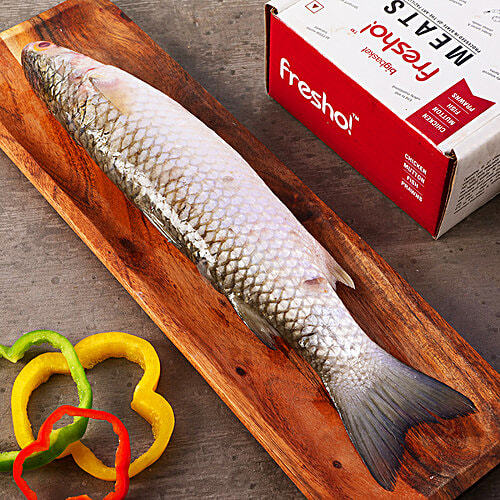 fresho! Mullet Fish Steaks, Whole Cut, 450 g (10-12 pcs)
