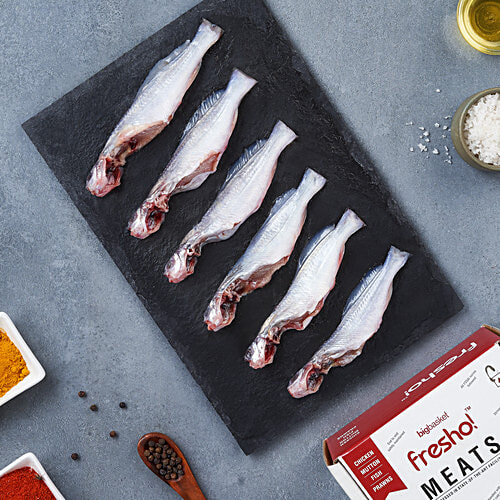 fresho! Tengra Fish Whole Cleaned, 450 g (14-18 pcs) 