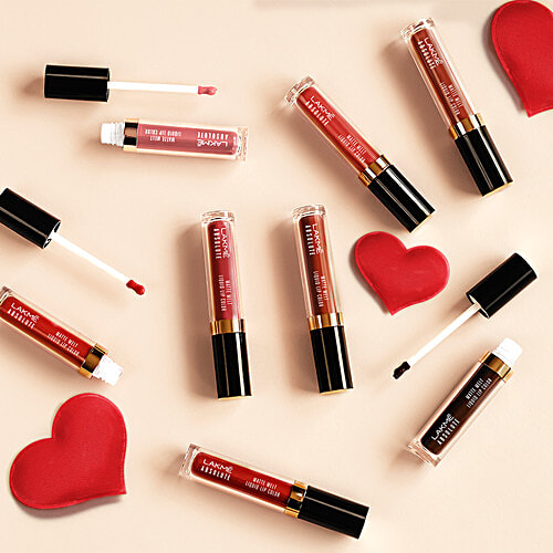 Lakme Absolute Matte Melt Liquid Lip Colour - Moisturising, Matte Finish, 6 ml Earthy Brown