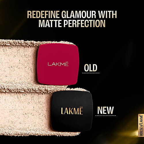 Lakme Forever Matte Compact, 9 g Shell Smooth Finish, Lasts for 12 Hours, Even Toned Look
