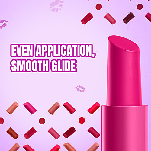 Elle 18 Color Pops Matte Lip Colour, 4.3 g B3 Rust Sienna Smooth Texture, Moisturising, Shea Butter & Jojoba Oil, Even Application