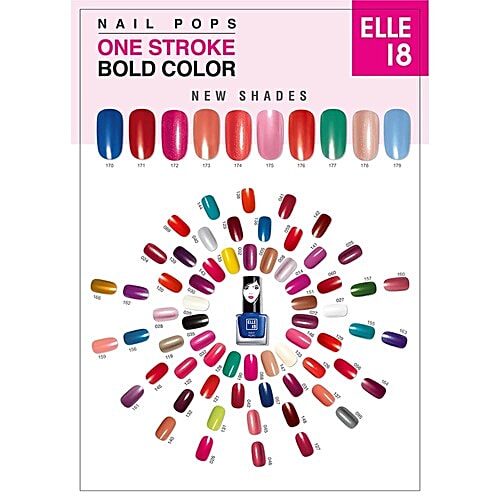 Elle 18 Nail Pops - Nail Colour, Glossy Finish, 5 ml Shade 176 