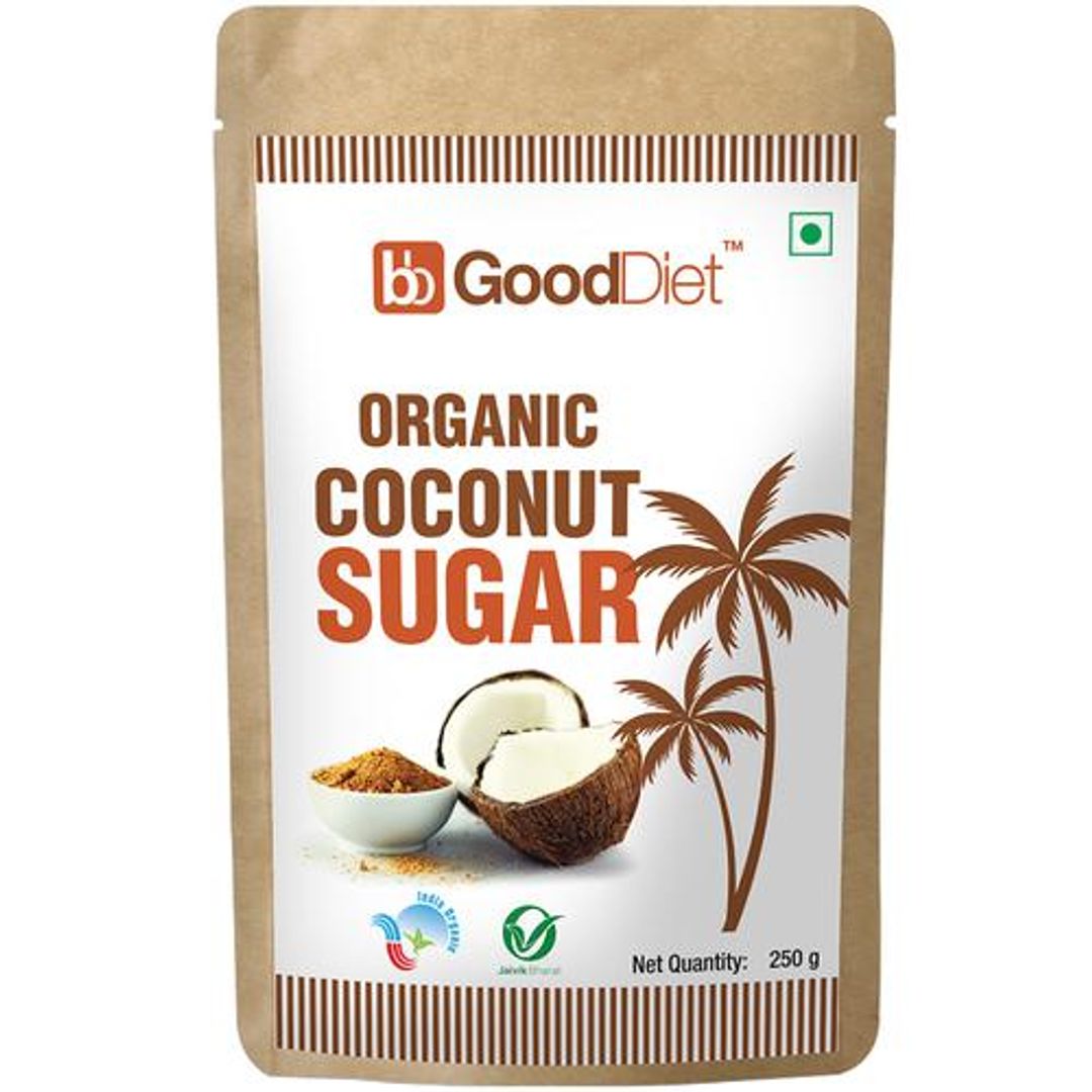GoodDiet Organic Coconut Sugar - Low GI, 250 g 