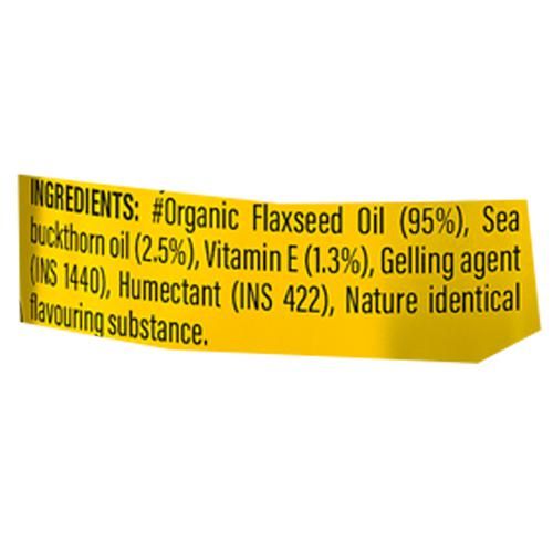 Patanjali Nutrela Organic Omega 3,6,7,9 Capsules - For Heart,Skin, Eye, Skin Health, 60 pcs  