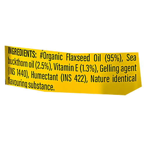 Patanjali Nutrela Organic Omega 3,6,7,9 Capsules - For Heart,Skin, Eye, Skin Health, 60 pcs