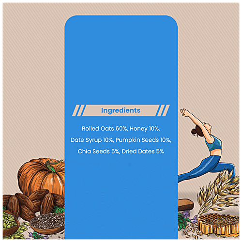 THE ROOTED CO. Granola Cereals - Dates & Chia, Gluten Free, Rolled Oats, Healthy, 400 g  