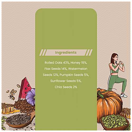 THE ROOTED CO. Roasted Muesli Cereals - Super Seeds, Gluten Free, Rolled Oats, Healthy, 400 g