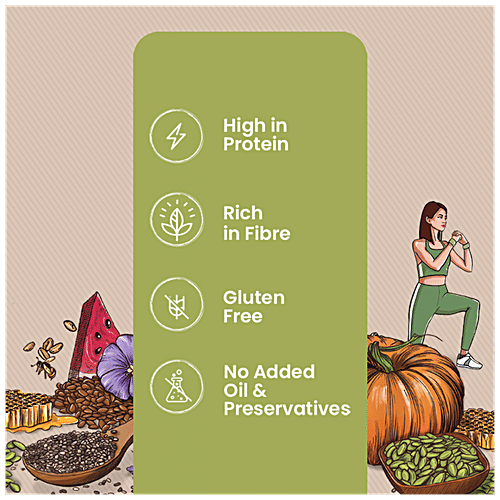 THE ROOTED CO. Roasted Muesli Cereals - Super Seeds, Gluten Free, Rolled Oats, Healthy, 400 g