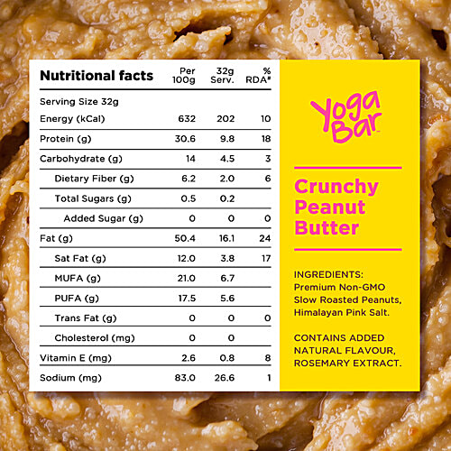 Buy Yoga Bar Crunchy Peanut Butter Sweet, Salty, Non GMO, Rich In
