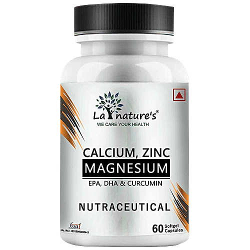 Buy La Natures Calcium, Zinc, Magnesium Biotin D3 Sofgel Capsules