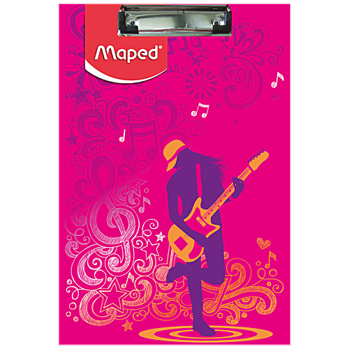 Maped Girly Clipboard - For Students, Exams, 1 pc Durable Clipboard
Holds Papers Securely