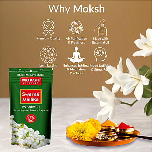 Moksh Swarna Mallika - All Natural, For A Positive Ambience, 130 g  