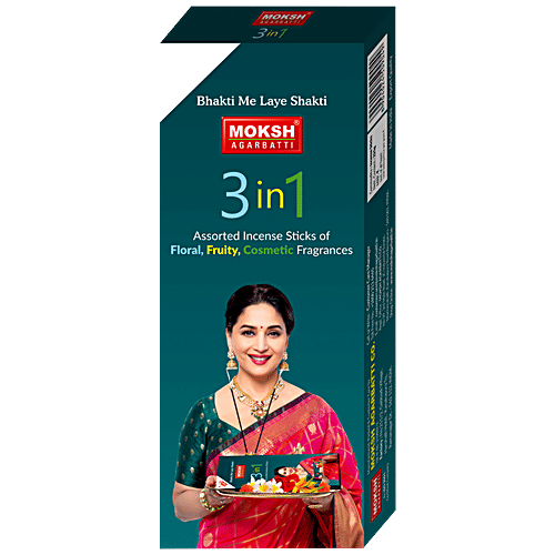 Buy Moksh 3 In 1 Assorted Incense Sticks Helps Reduce Stress