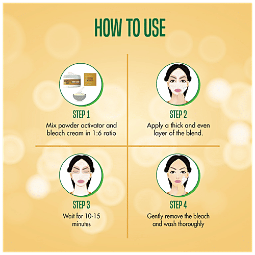 Natures Essence Advanced Gold Creme Bleach - Lightens Skin With The Radiance Of Gold, 210 g  