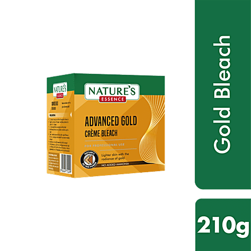 Natures Essence Advanced Gold Creme Bleach - Lightens Skin With The Radiance Of Gold, 210 g  