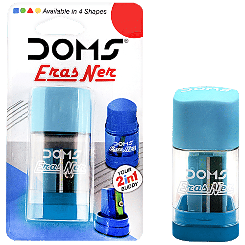 Buy Doms Eras Ner Eraser & Sharpener With AntiRust Coating, Long