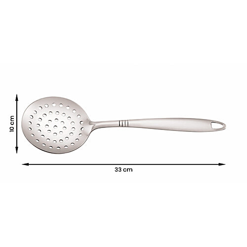 Anjali Kitchen Tools Set - Turner, Ladle & Skimmer, For Serving & Cooking, Silvera Stainless Steel, 3 pcs