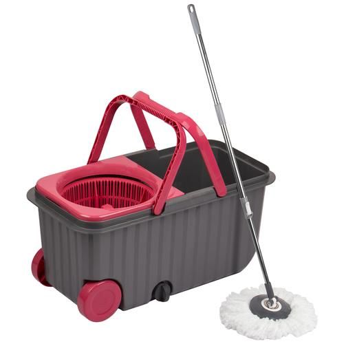 Buy Polyset Dual Wheel Bucket Mop - Pink, For Floor Cleaning Online at Best  Price of Rs 839 - bigbasket