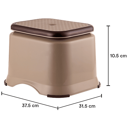 Polyset Stool - Armour 10 Ultra, Sandy Brown, Durable & Sturdy, 1 pc  