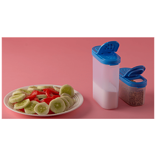 Polyset Tic Tac Sprinkler - 2 Sizes, For Condiments Storage, 4 pcs