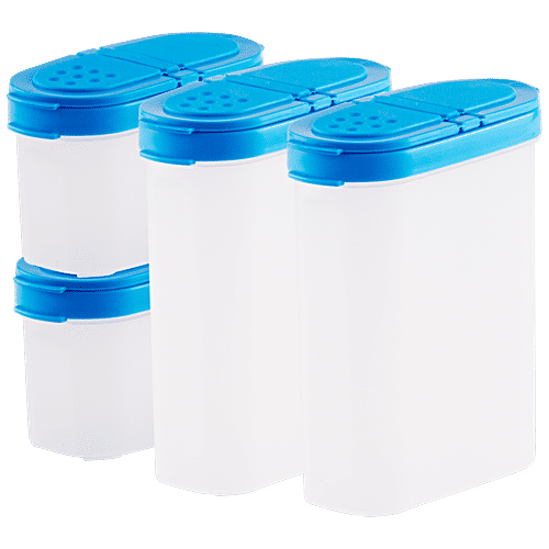 Polyset Tic Tac Sprinkler - 2 Sizes, For Condiments Storage, 4 pcs
