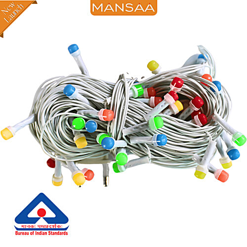 Mansaa Pixel LED Lights - With 8 Modes, Multicolour Automatic Blinking, 10 M, For Home Decor, 1 pc  Festive, Christmas