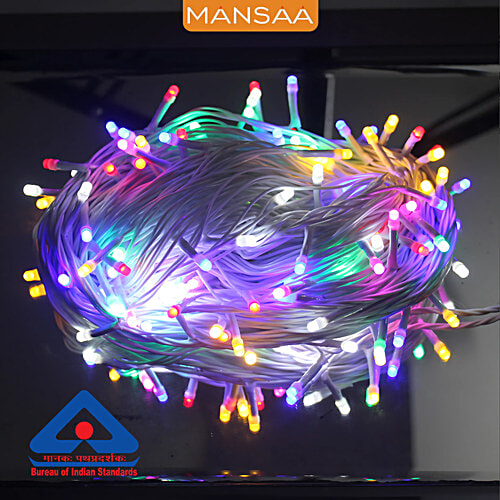 Mansaa Pixel LED Lights - With 8 Modes, Multicolour Automatic Blinking, 10 M, For Home Decor, 1 pc  Festive, Christmas