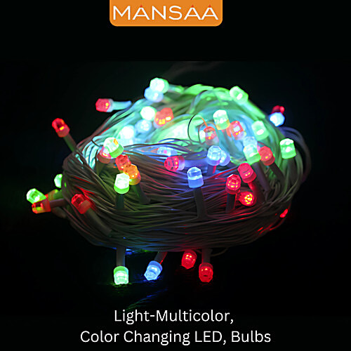 Mansaa Pixel LED Lights - With 8 Modes, Multicolour Automatic Blinking, 10 M, For Home Decor, 1 pc  Festive, Christmas
