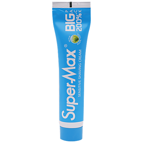 Buy Supermax Sensitive Shaving Cream With Aloe Vera, Reduces Skin
