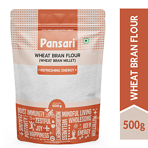 PANSARI Wheat Bran Flour - Refreshing Energy, 500 g  