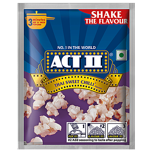 Buy ACT II Instant Popcorn Thai Sweet Chilli Flavour, Snacks Online at Best Price of Rs 33