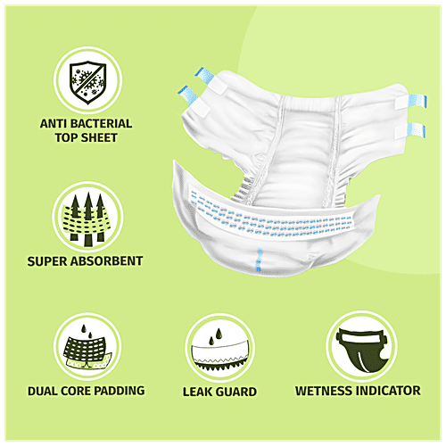 Buy Pee Safe Adult Diaper Hypoallergenic & Extra Soft, Unisex, Medium