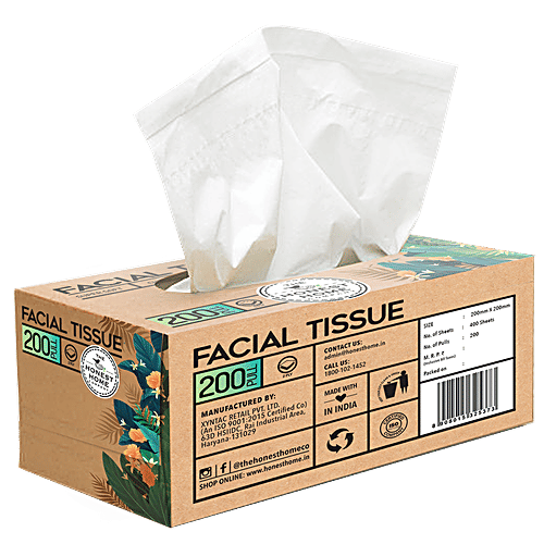 Buy THE HONEST HOME COMPANY Facial Tissue 100 Virgin Pulp, 2 Ply
