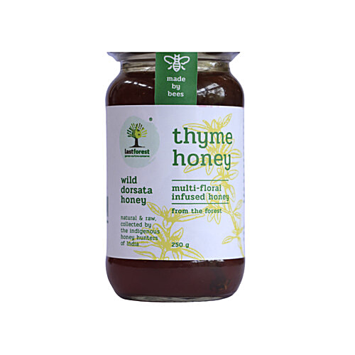 Last Forest Thyme Honey - Multi-floral Infused, From The Forest, Raw, Unprocessed, 250 g  